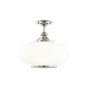Canton - One Light Semi Flush Mount - 15 Inches Wide by 69.25 Inches High - 144565