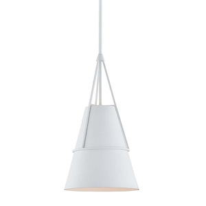 Lange One Light Small Pendant - 10.5 Inches Wide by 20 Inches High - 1334352