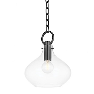Lina 1 Light Pendant in Transitional Essentials Everyday Modern Style 14.25 Inches Tall and