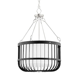 Landon - Four Light Pendant in Transitional Style - 21 Inches Wide by 32 Inches High - 1001669