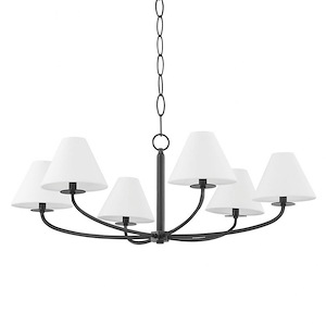 Stacey - 6 Light Chandelier-14.5 Inches Tall and 40.25 Inches Wide - 1271443