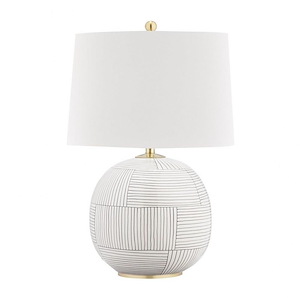 Laurel Transitional 1 Light Table Lamp in Transitional Style - 17 Inches Wide by 24 Inches High