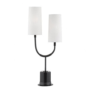 Vesper Contemporary 2 Light Table Lamp in Contemporary Style - 10.5 Inches Wide by 25.5 Inches High