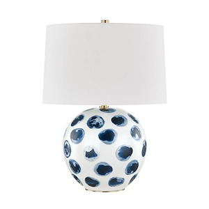 Blue Point Transitional 1 Light Table Lamp in Transitional Style - 16 Inches Wide by 22 Inches High