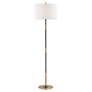 Bowery One Light Floor Lamp - 16.5 Inches Wide by 61.5 Inches High