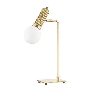 Reade Contemporary 1 Light Table Lamp Brass in Contemporary Style - 5 Inches Wide by 21 Inches High - 921576