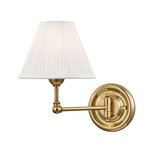 Classic No.1 - 1 Light Swing Arm Wall Sconce - 7.5 Inches Wide by 10.5 Inches High - 1215338