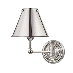 Classic No.1 - 1 Light Swing Arm Wall Sconce - 7.5 Inches Wide by 10.5 Inches High