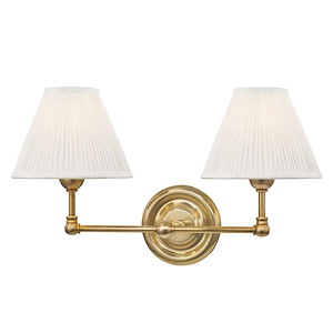 Classic No.1 - 2 Light Wall Sconce - 18.25 Inches Wide by 10.5 Inches High - 1215052