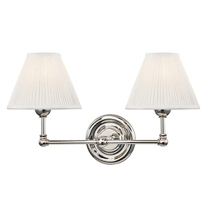 Classic No.1 - 2 Light Wall Sconce - 18.25 Inches Wide by 10.5 Inches High