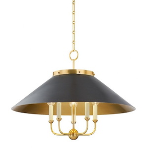 Clivedon - 5 Light Chandelier-20.25 Inches Tall and 27.5 Inches Wide