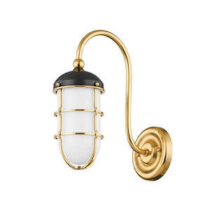 Holkham - 1 Light Wall Sconce-12.75 Inches Tall and 4.75 Inches Wide - 1290803