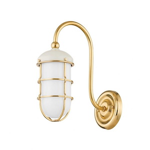 Holkham - 1 Light Wall Sconce-12.75 Inches Tall and 4.75 Inches Wide