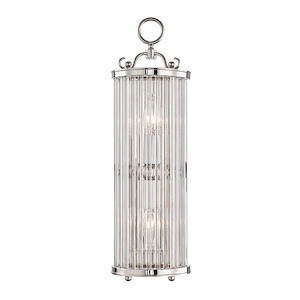 Glass No.1 - 2 Light Wall Sconce - 5.75 Inches Wide by 19 Inches High