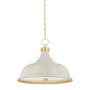 Painted No. 1 - 4 Light Pendant-18.75 Inch Tall and 23.5 Inch Wide