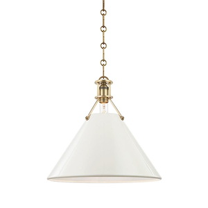Painted No.2 - 1 Light Pendant - 16 Inches Wide by 14.5 Inches High - 1001683