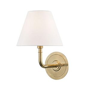 Signature No.1 - 1 Light Wall Sconce - 8 Inches Wide by 11.25 Inches High