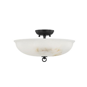 Somerset - 3 Light Semi-Flush Mount-8 Inches Tall and 16 Inches Wide - 1290811