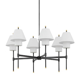 Glenmoore - 6 Light Chandelier-26.25 Inches Tall and 34.75 Inches Wide
