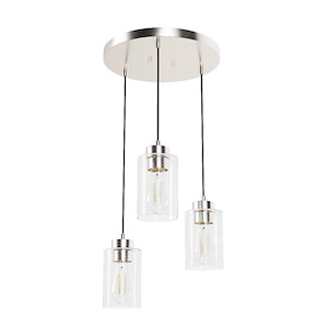 Hartland - 3 Light Cluster Pendant-7.5 Inches Tall and 13.75 Inches Wide