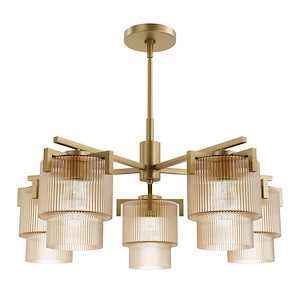 Ontario - 5 Light Medium Chandelier-13.1 Inches Tall and 27.3 Inches Wide - 1345691