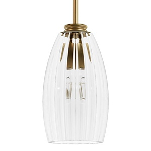 Rossmoor - 1 Light Pendant In Modern Style-67.5 Inches Tall and 6 Inches Wide