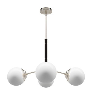 Hepburn - 4 Light Chandelier In Modern Style-18.75 Inches Tall and 29.75 Inches Wide