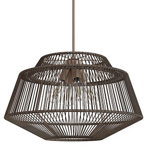 Brookhollow - 4 Light Pendant In Modern Style-71.25 Inches Tall and 24.5 Inches Wide - 1315508