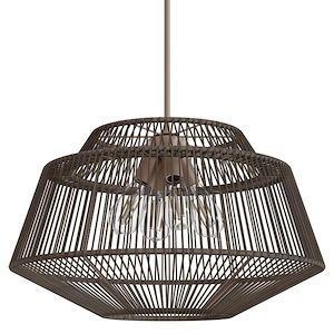 Brookhollow - 4 Light Pendant In Modern Style-71.25 Inches Tall and 24.5 Inches Wide - 1315508