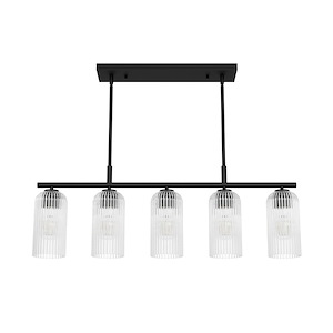 Beverly Glen - 5 Light Medium Linear Chandelier-12.7 Inches Tall and 4.7 Inches Wide