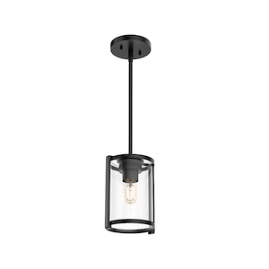 Astwood 1-Light Cylinder Pendant in Farmhouse Style-6 Inches Wide by 16.5 Inches High