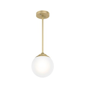 Hepburn 1-Light Globe Pendant in Casual Style-7.9 Inches Wide by 16.6 Inches High - 911981