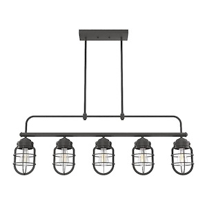 Starklake 5-Light Chandelier in Caged Style-5 Inches Wide by 14.5 Inches High