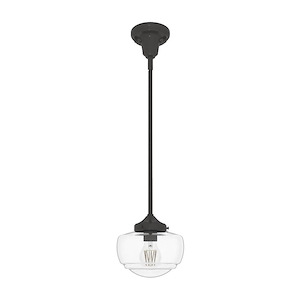 Saddle Creek - 1 Light Mini Pendant In Transitional Style-6.75 Inches Tall and 7.5 Inches Wide