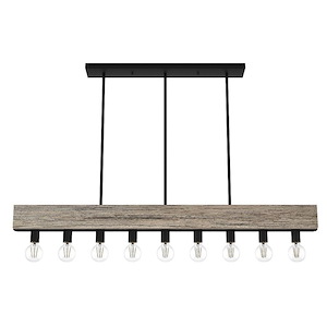 Donelson 9-Light Linear Chandelier in Transitional Style-4 Inches Wide by 6.75 Inches High - 1052492
