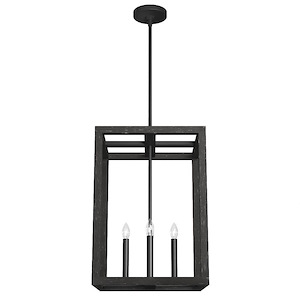 Squire Manor 4-Light Pendant in Modern Style-15 Inches Wide by 21 Inches High