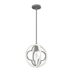 Gablecrest 1-Light Pendant in Transitional Style-12 Inches Wide by 12.75 Inches High - 1043870