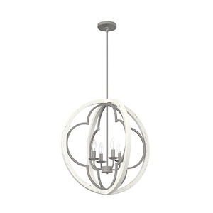 Gablecrest 4-Light Pendant in Transitional Style-24 Inches Wide by 24 Inches High