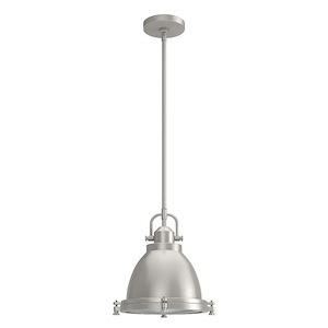 Bridgemoor 1-Light Pendant in Industrial Style-11.25 Inches Wide by 20.5 Inches High - 1058596
