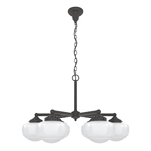 Saddle Creek - 6 Light Chandelier In Transitional Style-19 Inches Tall and 29.75 Inches Wide