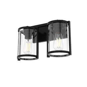 Astwood 2-Light Bath Vanity In Caged Style-10.25 Inches Tall and 7.25 Inches Wide