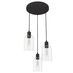 Lochemeade 3-Light Cluster Ceiling Light Fixture 14.5 Inches Long and 9.5 Inches Tall
