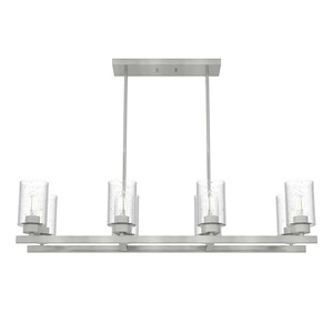 Hartland 8-Light Linear Chandelier In Farmhouse Style-8.25 Inches Tall and 12.25 Inches Wide - 1052495