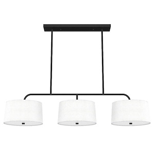 Cottage Hill - 6 Light Linear Chandelier In Modern Style-11 Inches Tall and 49 Inches Wide