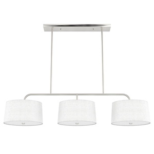 Cottage Hill - 6 Light Linear Chandelier In Modern Style-11 Inches Tall and 49 Inches Wide