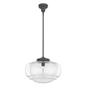 Saddle Creek 1-Light Large Pendant In Transitional Style-12 Inches Tall and 16 Inches Wide