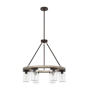 Devon Park 6-Light Chandelier in Casual Style-26.5 Inches Wide by 26.5 Inches High - 1052489