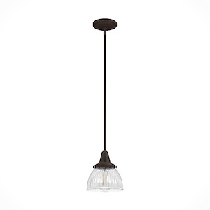 Cypress Grove 1-Light Pendant In Transitional Style-7.75 Inches Tall and 7 Inches Wide