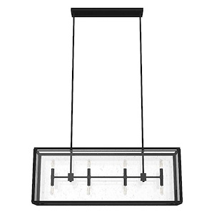 Felippe 8-Light Linear Chandelier In Casual Style-15 Inches Tall and 40 Inches Wide - 1087826
