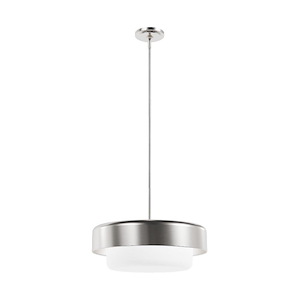 Station - 3 Light Pendant In Modern Style-7 Inches Tall and 18 Inches Wide